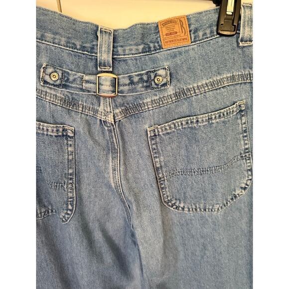 Vintage Y2K 90s Rough Riders High Waist Buckle Back Denim Jeans 32 X 30 Medium - Picture 6 of 6